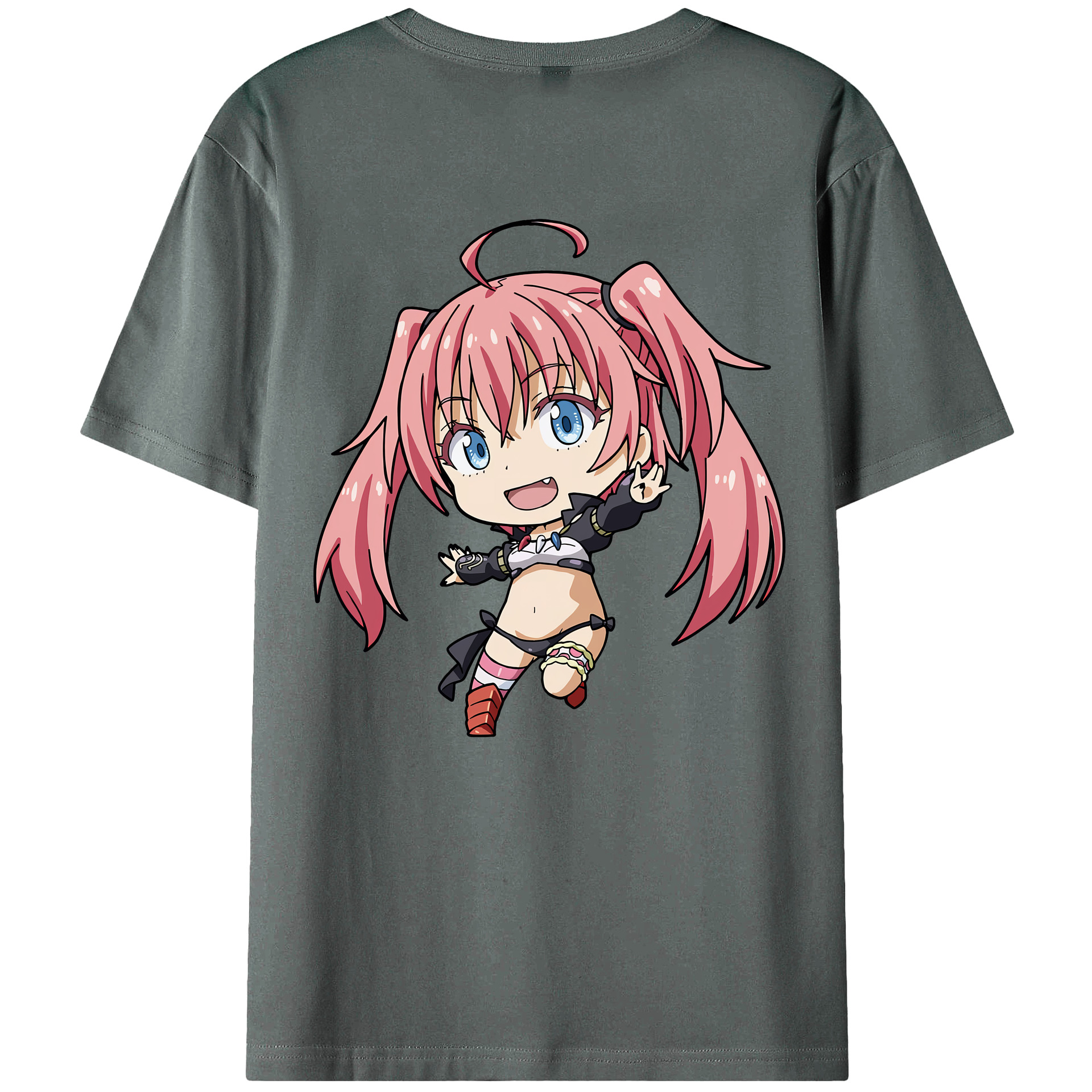 （画像用） 転スラ Regarding Reincarnated to Slime 綿100％半袖Tシャツ（背面プリント）